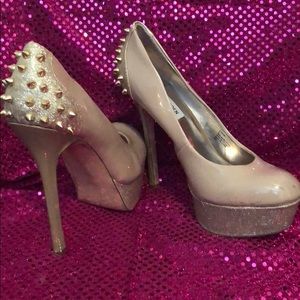 Steve Madden studded glitter heels
